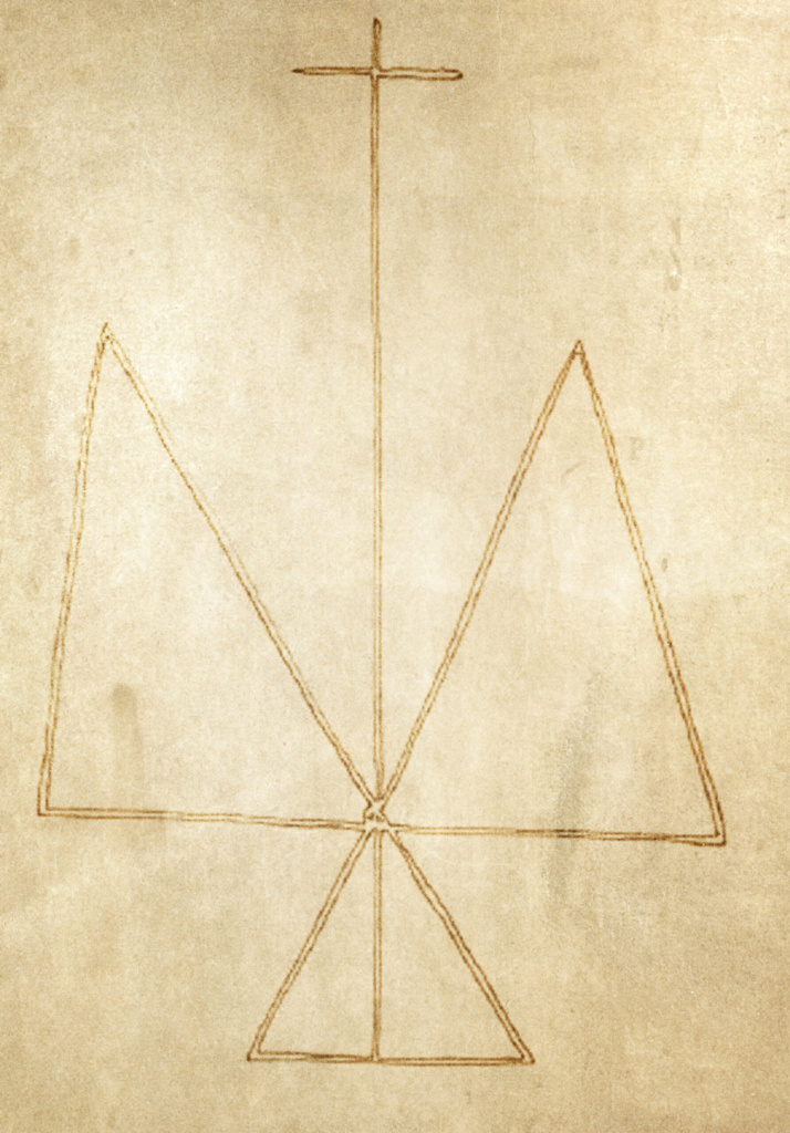 Probabile simbolo del monte Calvario (disegno)